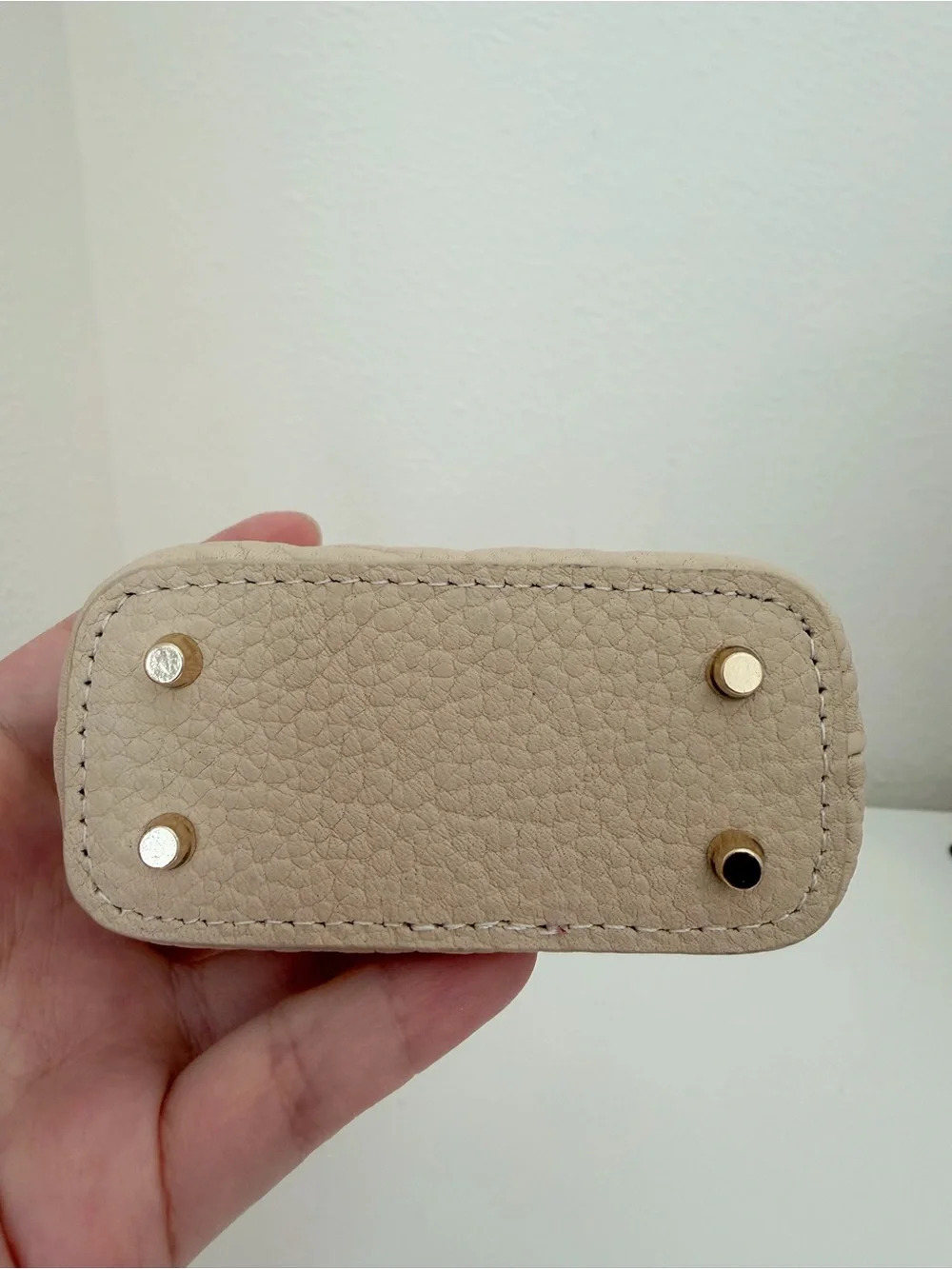 Handmade Top Grain Leather Mini Bag Charm